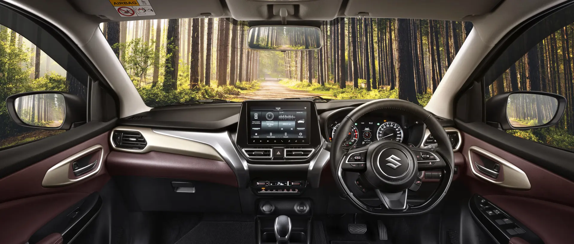A Scene Of Bliss That You Adore Didesain dengan mendetail untuk pengendara dan penumpang, interior Suzuki Fronx membuat perjalanan menjadi lebih nyaman